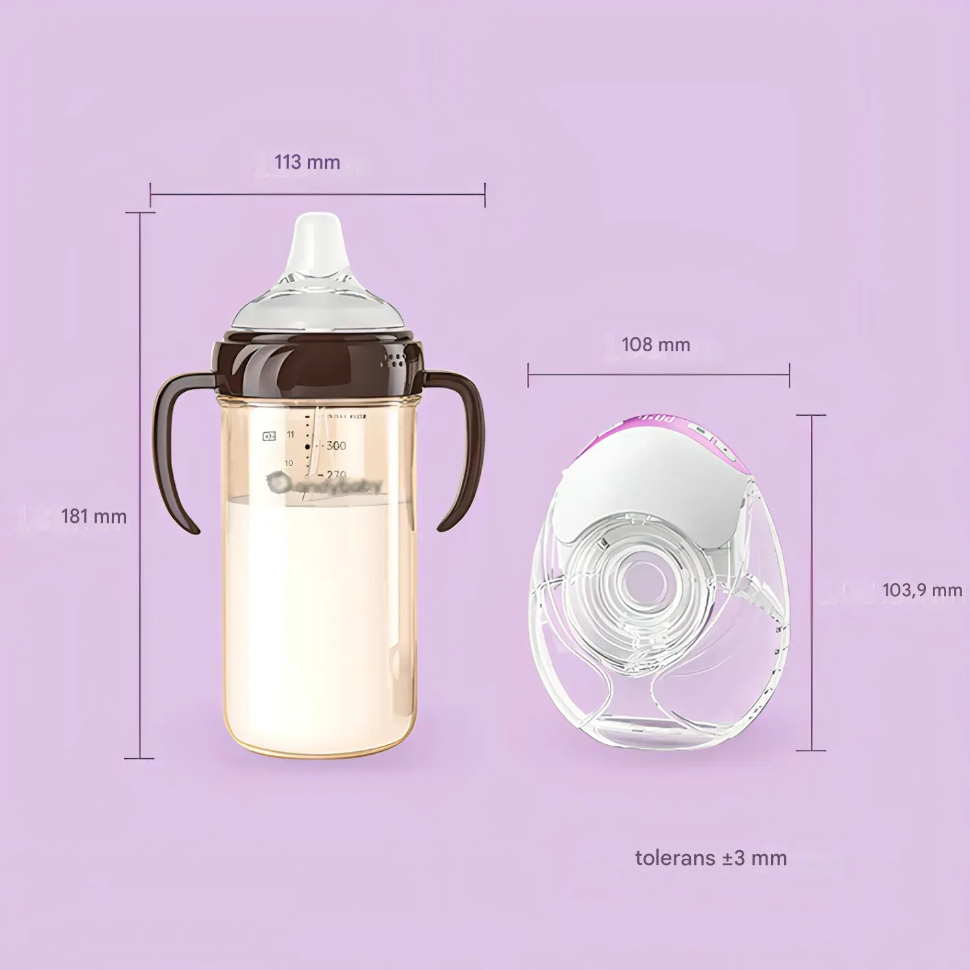 NurturaFlow Bärbar Bröstpump – Handsfree, Tyst & Uppladdningsbar