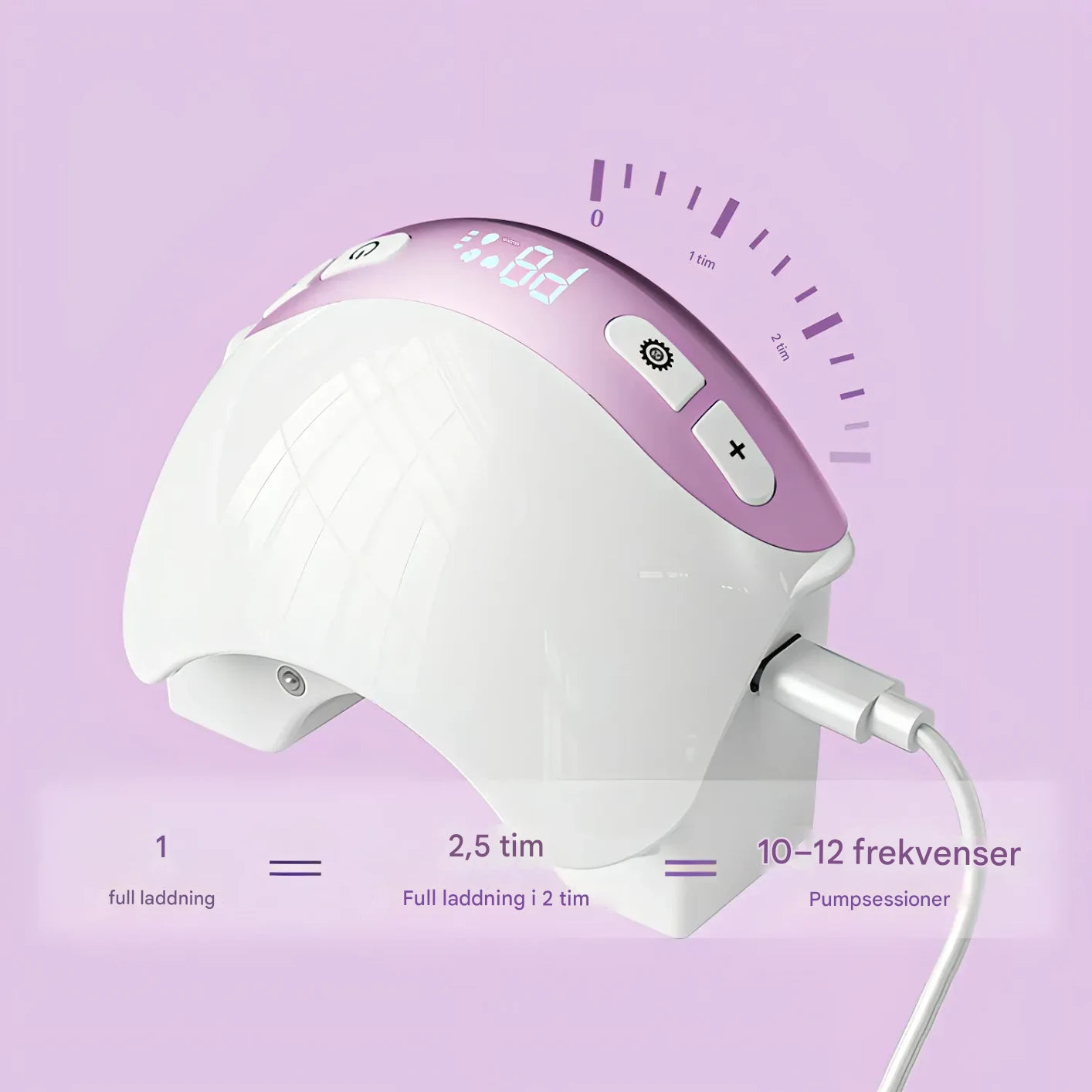 NurturaFlow Bärbar Bröstpump – Handsfree, Tyst & Uppladdningsbar