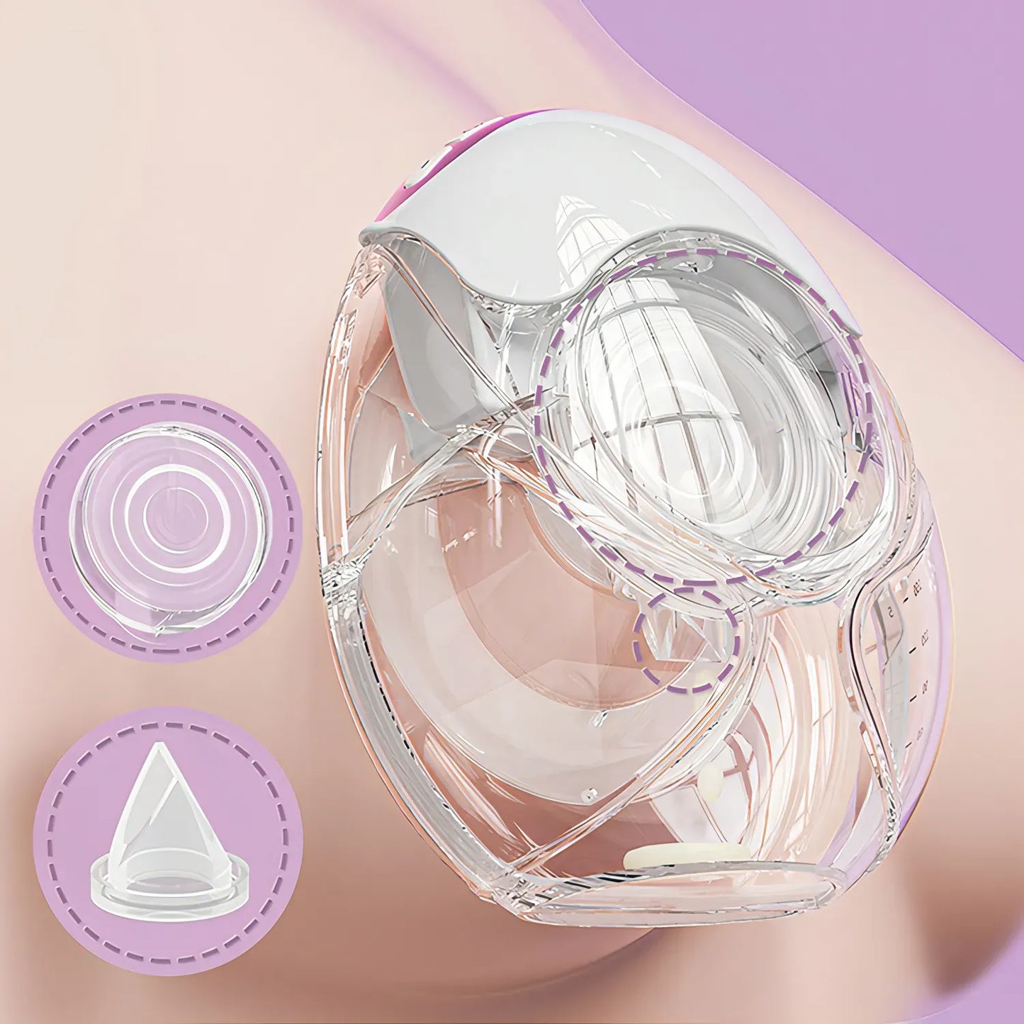NurturaFlow Bärbar Bröstpump – Handsfree, Tyst & Uppladdningsbar