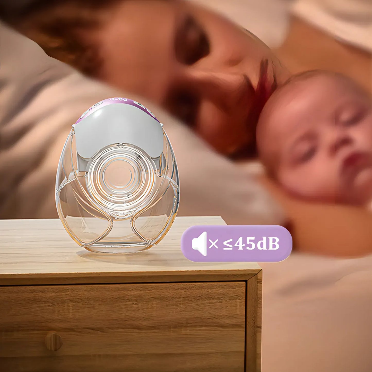 NurturaFlow Bärbar Bröstpump – Handsfree, Tyst & Uppladdningsbar