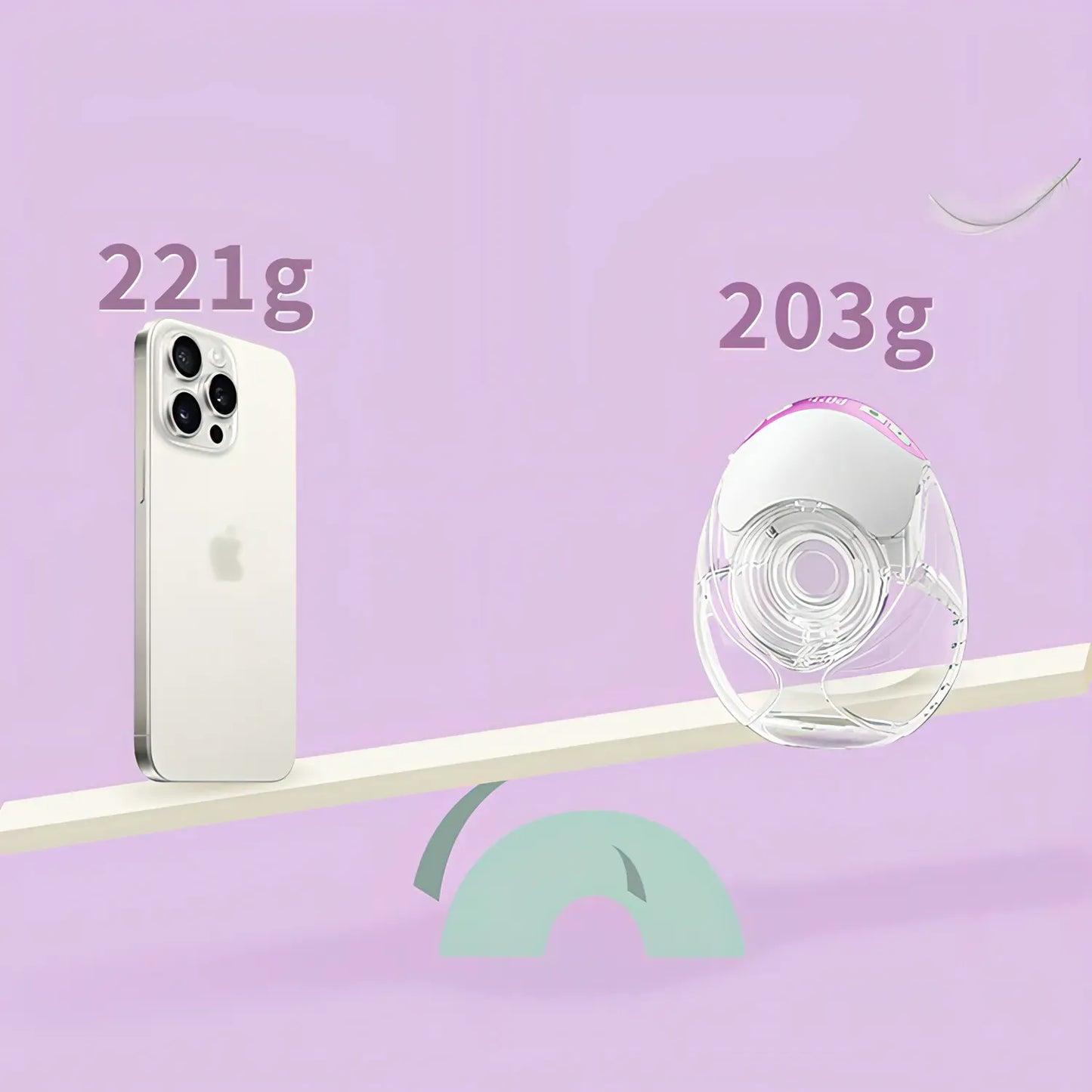 NurturaFlow Bärbar Bröstpump – Handsfree, Tyst & Uppladdningsbar