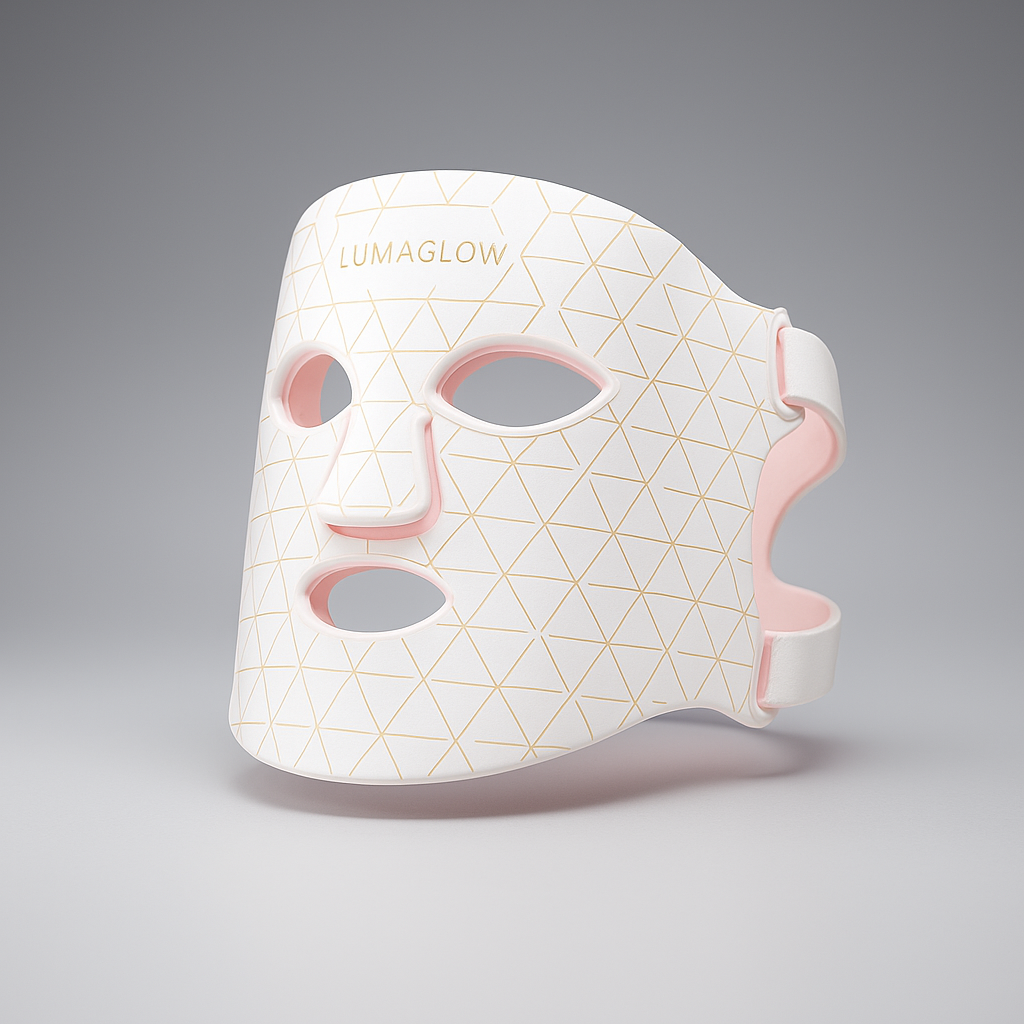 LumaGlow 7-Färgs LED Mask – Ljusterapi för Strålande Hud