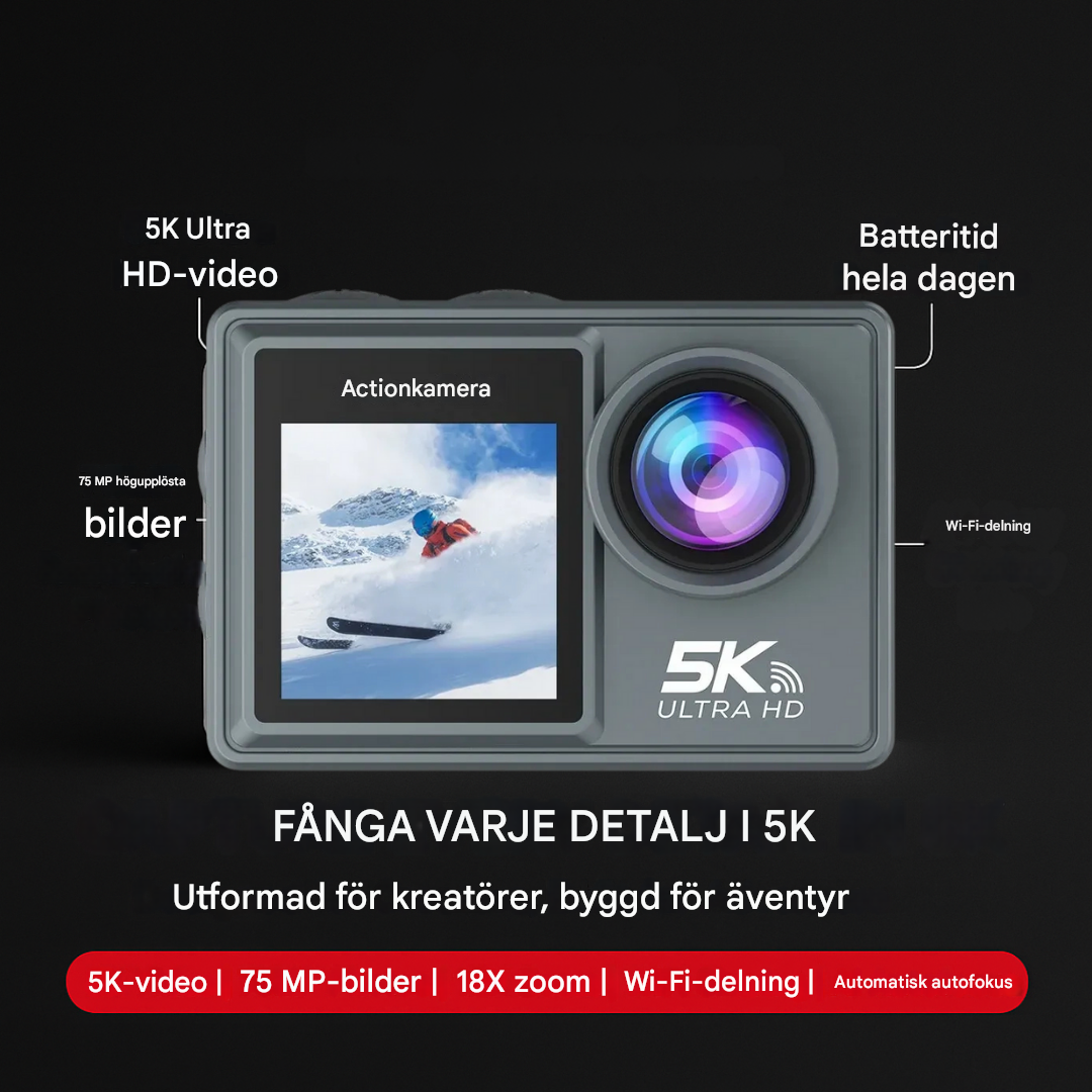 Aurea 5K DualDive Actionkamera