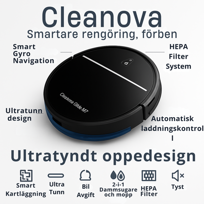 Cleanova Glide M7 – Smart Robotdammsugare