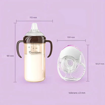 NurturaFlow Bärbar Bröstpump – Handsfree, Tyst & Uppladdningsbar