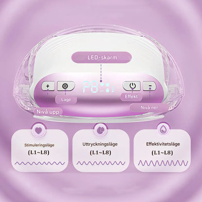 NurturaFlow Bärbar Bröstpump – Handsfree, Tyst & Uppladdningsbar
