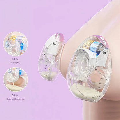 NurturaFlow Bärbar Bröstpump – Handsfree, Tyst & Uppladdningsbar