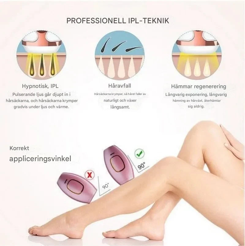 GlowSilk IPL-hårborttagningsapparat – Slät hud hemma