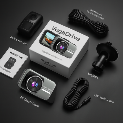 VegaDrive: Smart bilkamera i 4K Full HD