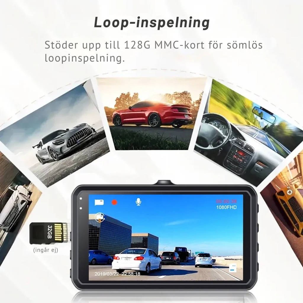 VegaDrive: Smart bilkamera i 4K Full HD