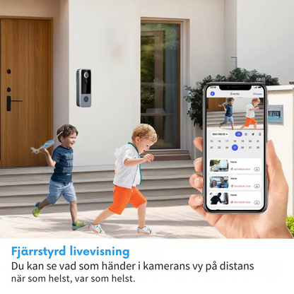 GuardianBell Pro AI-dörrklocka med nattseende